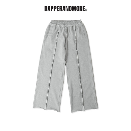 WIDE-LEG TRACKSUIT SWEATPANTS/ GRAY