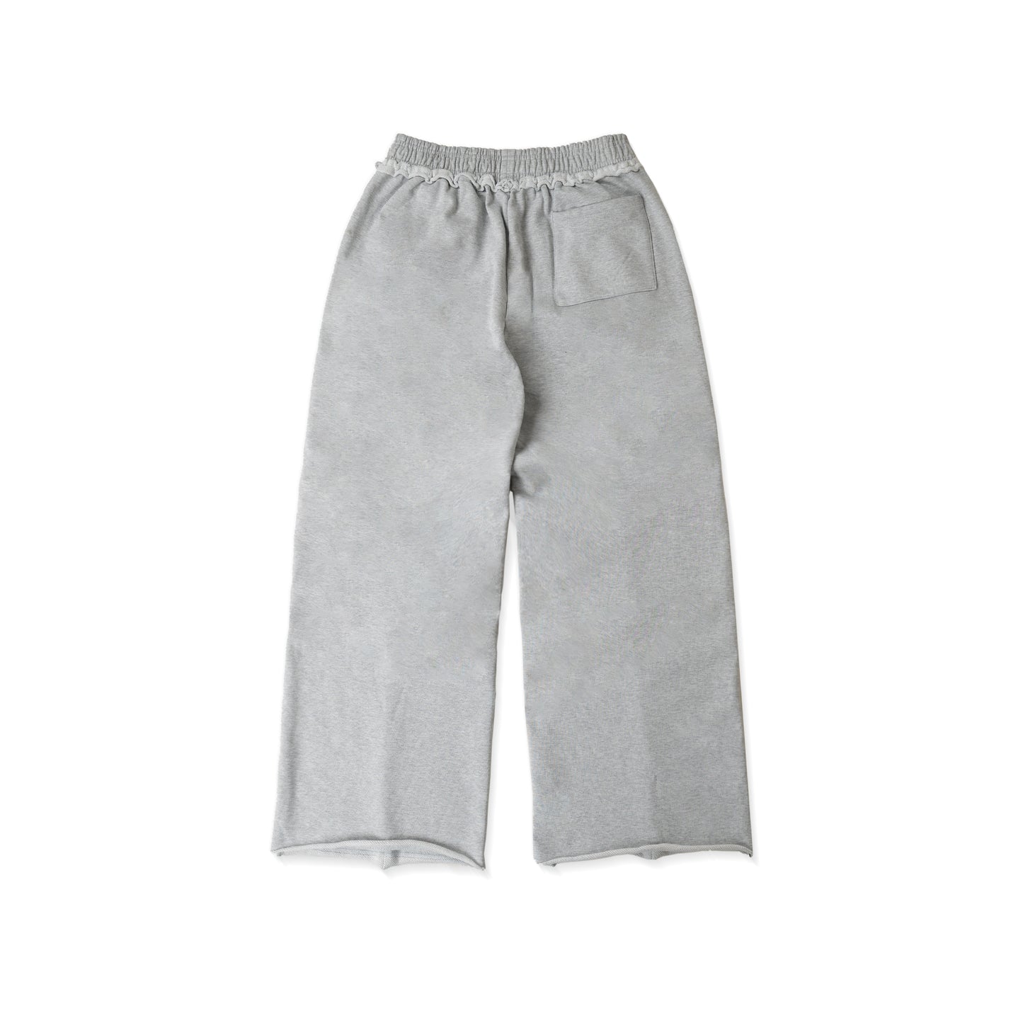 WIDE-LEG TRACKSUIT SWEATPANTS/ GRAY
