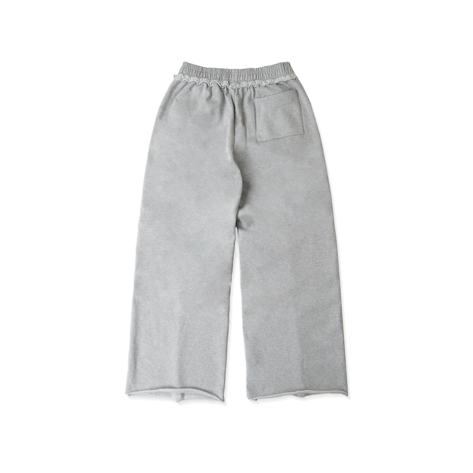 WIDE-LEG TRACKSUIT SWEATPANTS/ GRAY