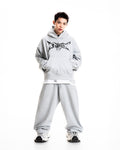 RAW HOODIE - GREY METAL LOGO