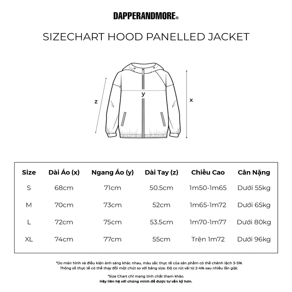 HOOD PANELLED JACKET/ BLACK