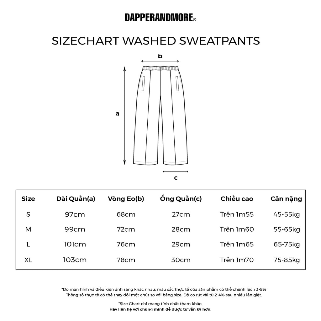 WIDE-LEG WASH TRACKSUIT SWEATPANTS/ BLACK