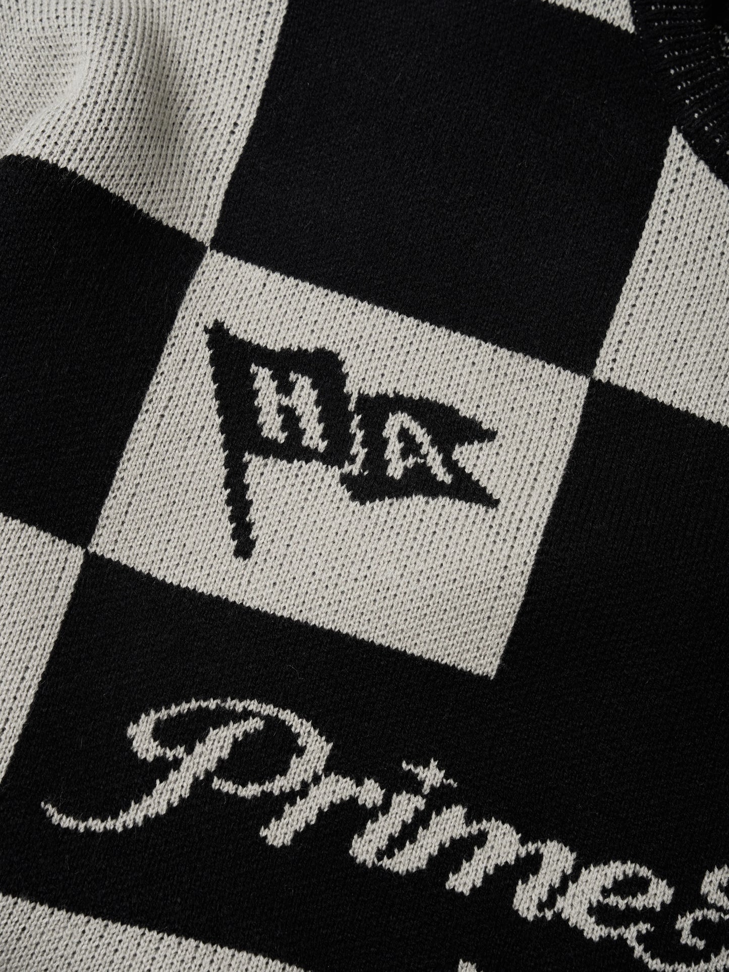 HADES DUAL TONE CHECKER SWEATER