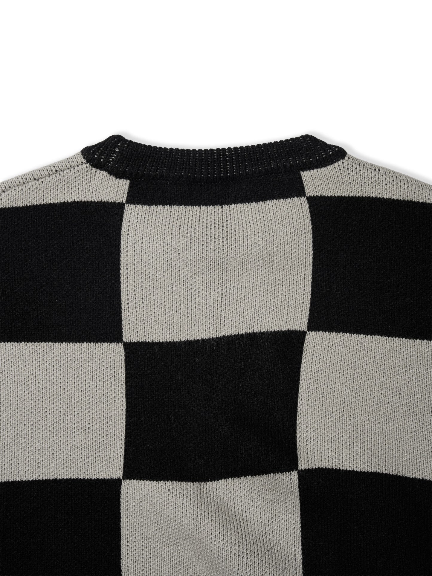 HADES DUAL TONE CHECKER SWEATER