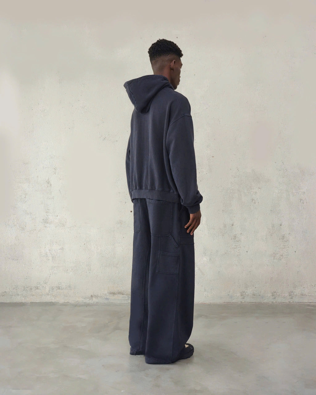 UTILITY WAVE HOODIE - FADED BLACK