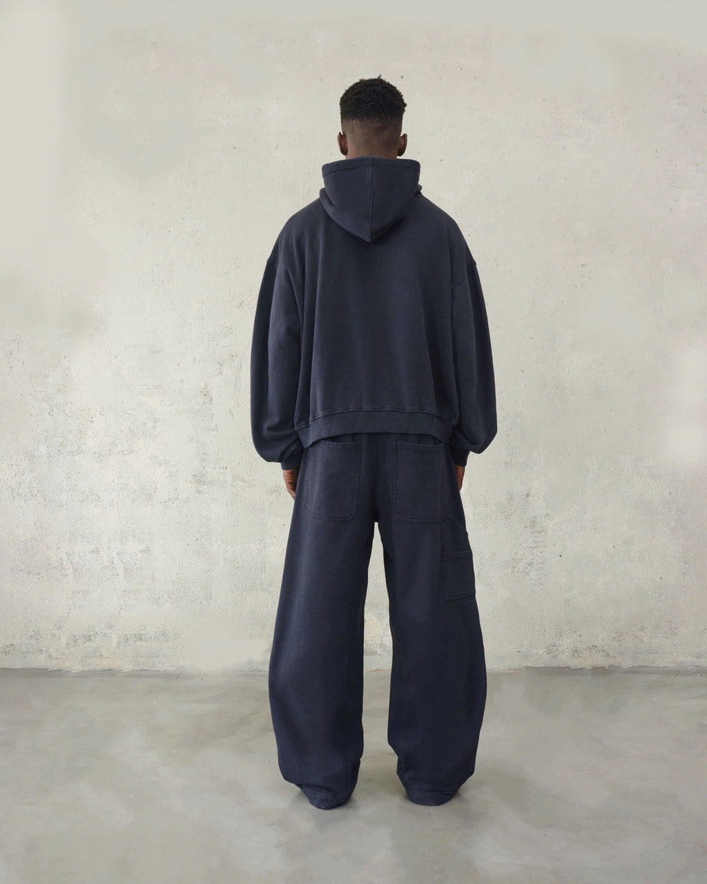 UTILITY WAVE HOODIE - FADED BLACK