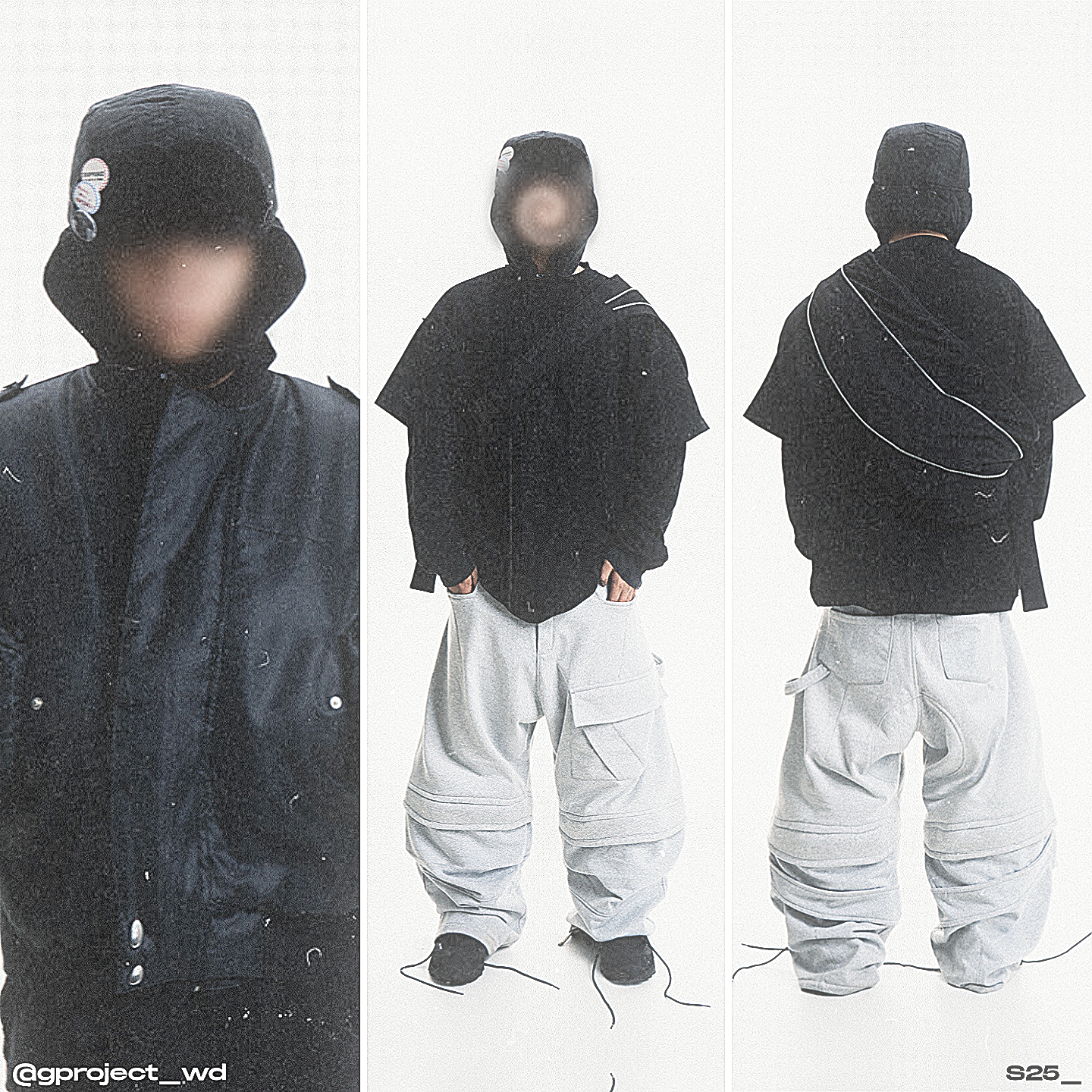 REMOVABLE SWEATPANTS GRAY /2in1/