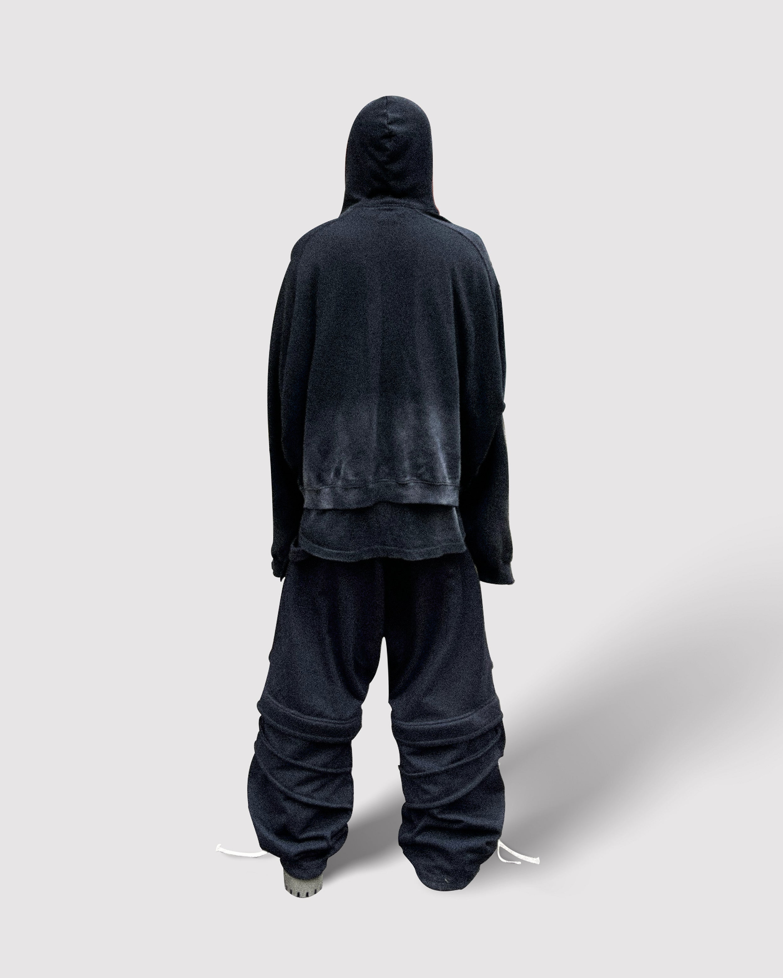 REMOVABLE SWEATPANTS BLACK /2in1/