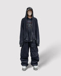 REMOVABLE SWEATPANTS BLACK /2in1/