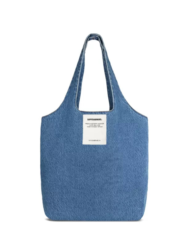 EMBROIDERED DENIM TOTE