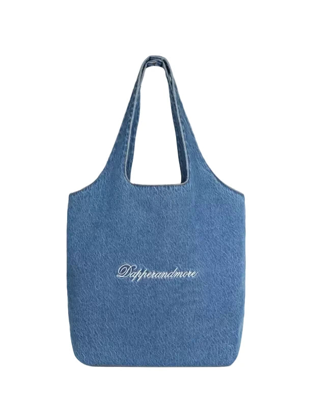 EMBROIDERED DENIM TOTE