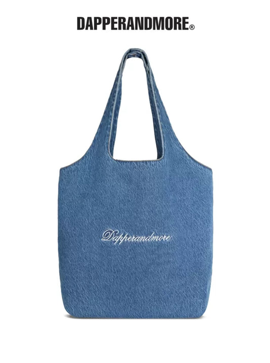 EMBROIDERED DENIM TOTE