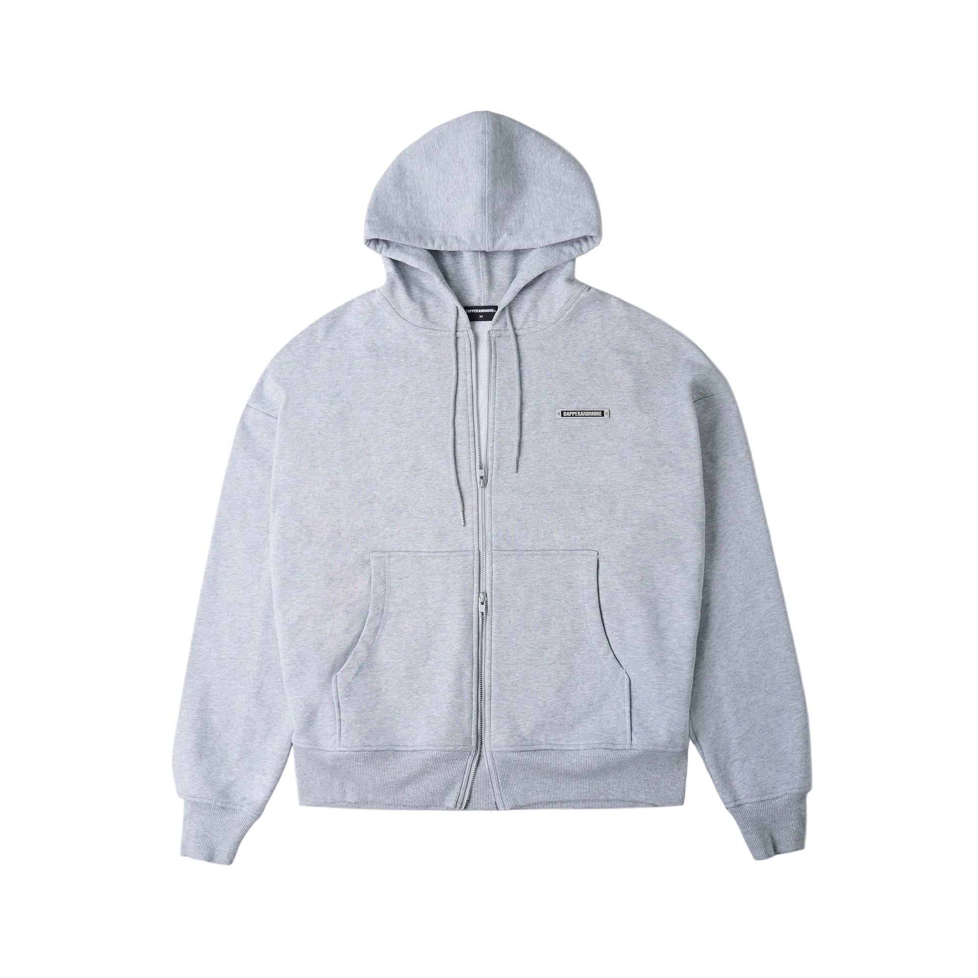 METAL ZIPPED HOODIE/ GRAY