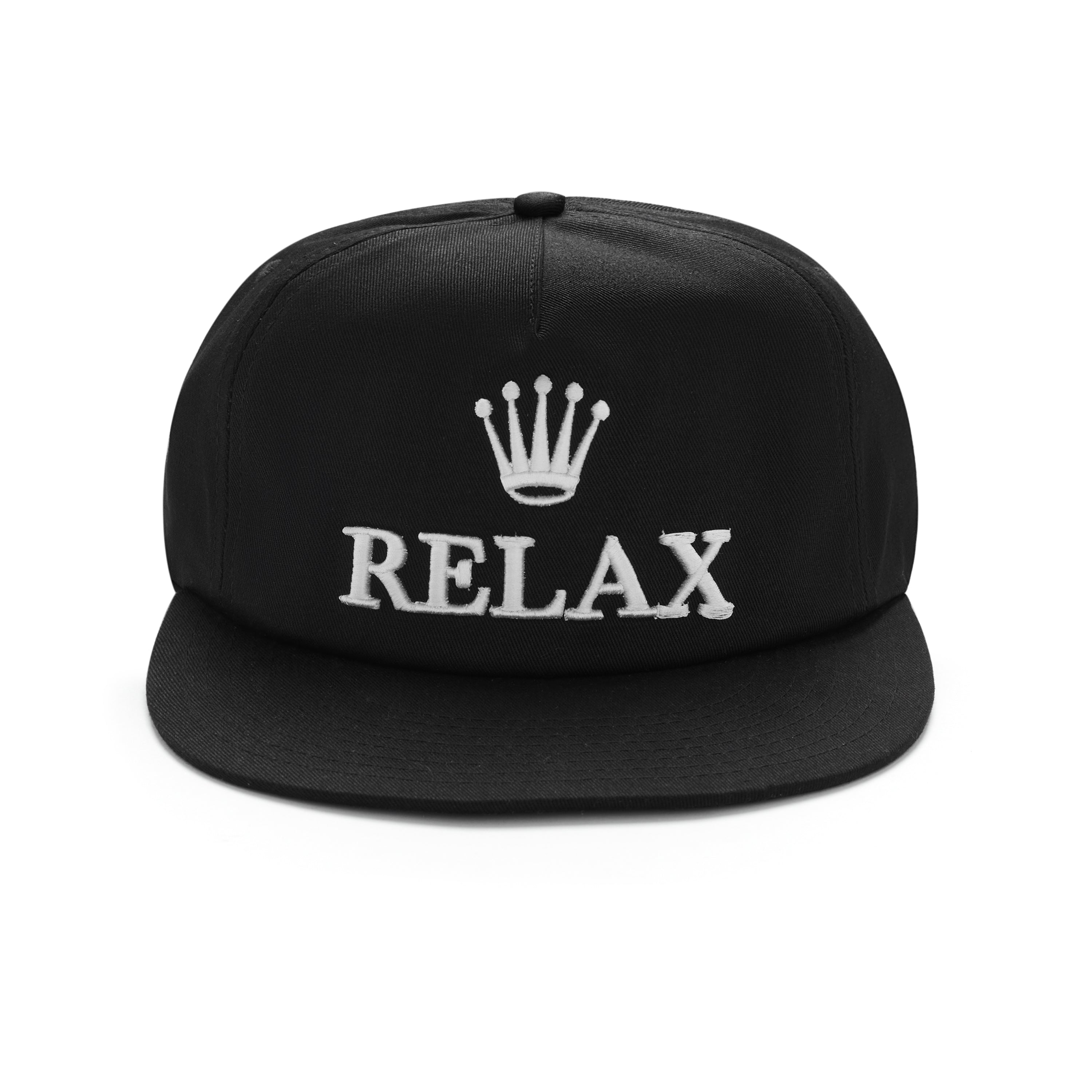 RELAX SNAPBACK – CROWN EDITION (BLACK)