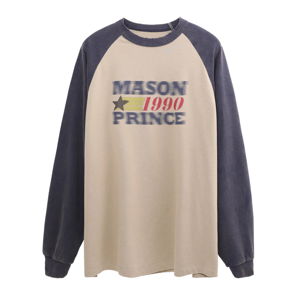 COLOR BLOCK STAR LONG SLEEVE