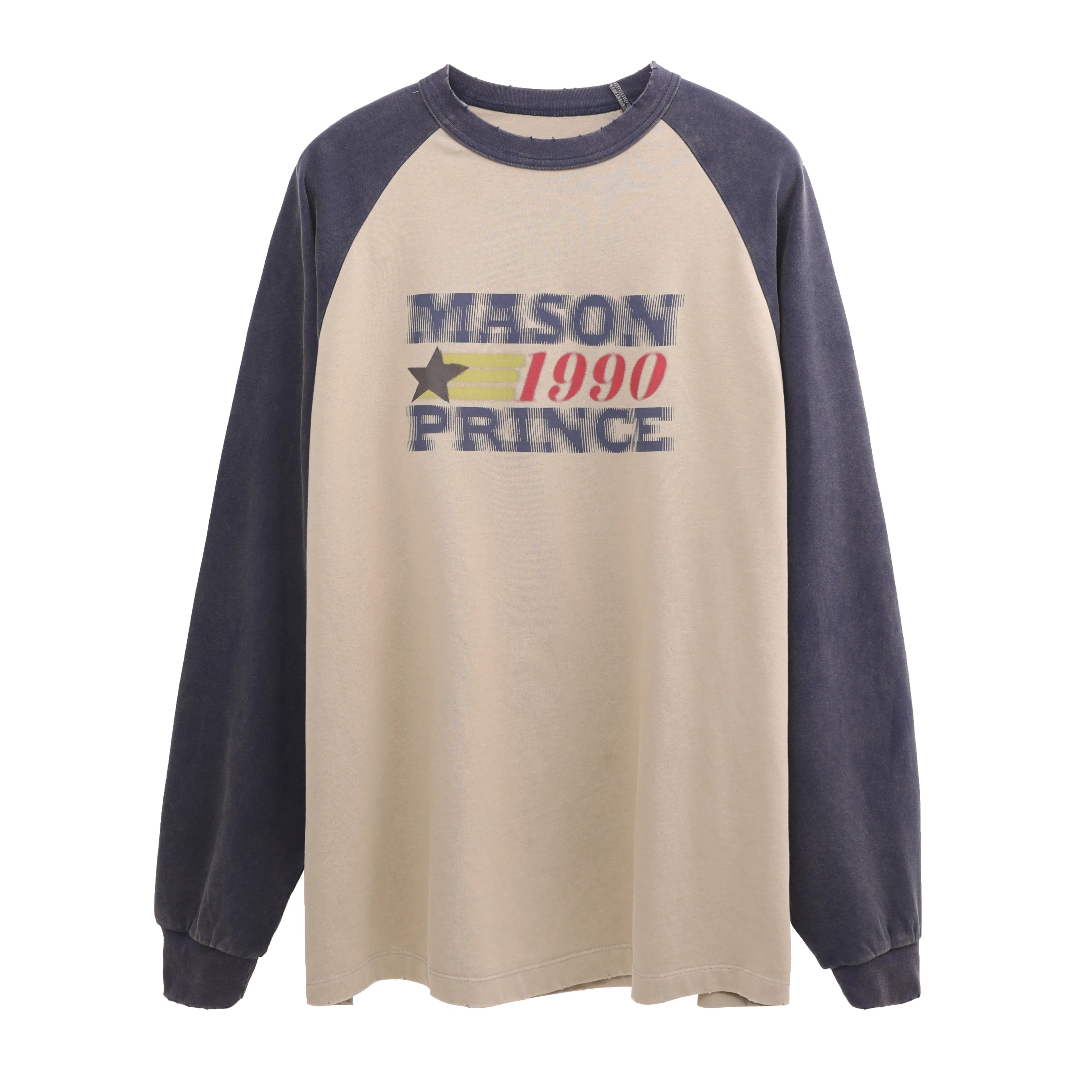 COLOR BLOCK STAR LONG SLEEVE