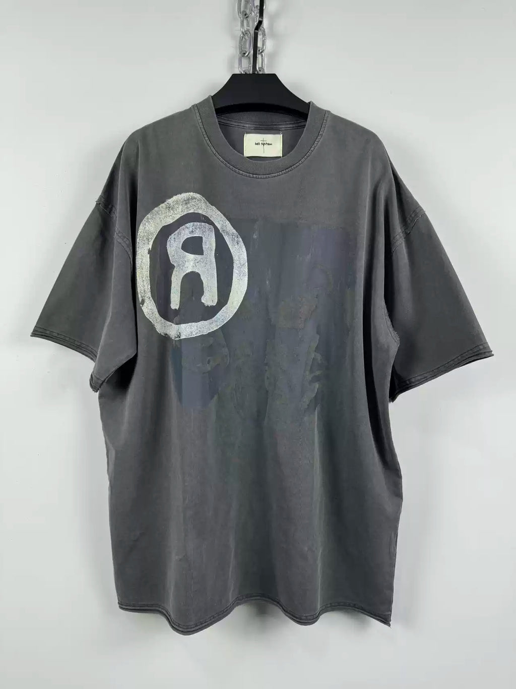 REVERSE R WASHED TEE