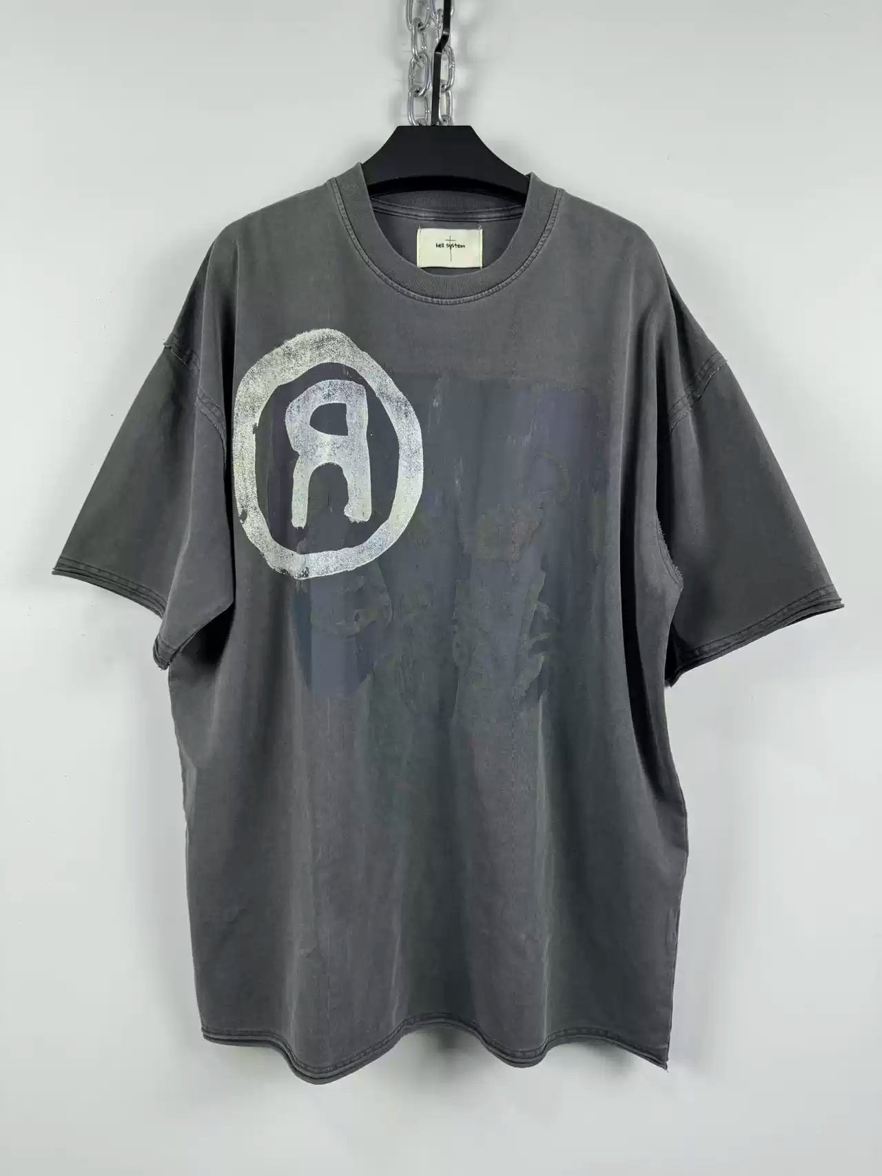 REVERSE R WASHED TEE
