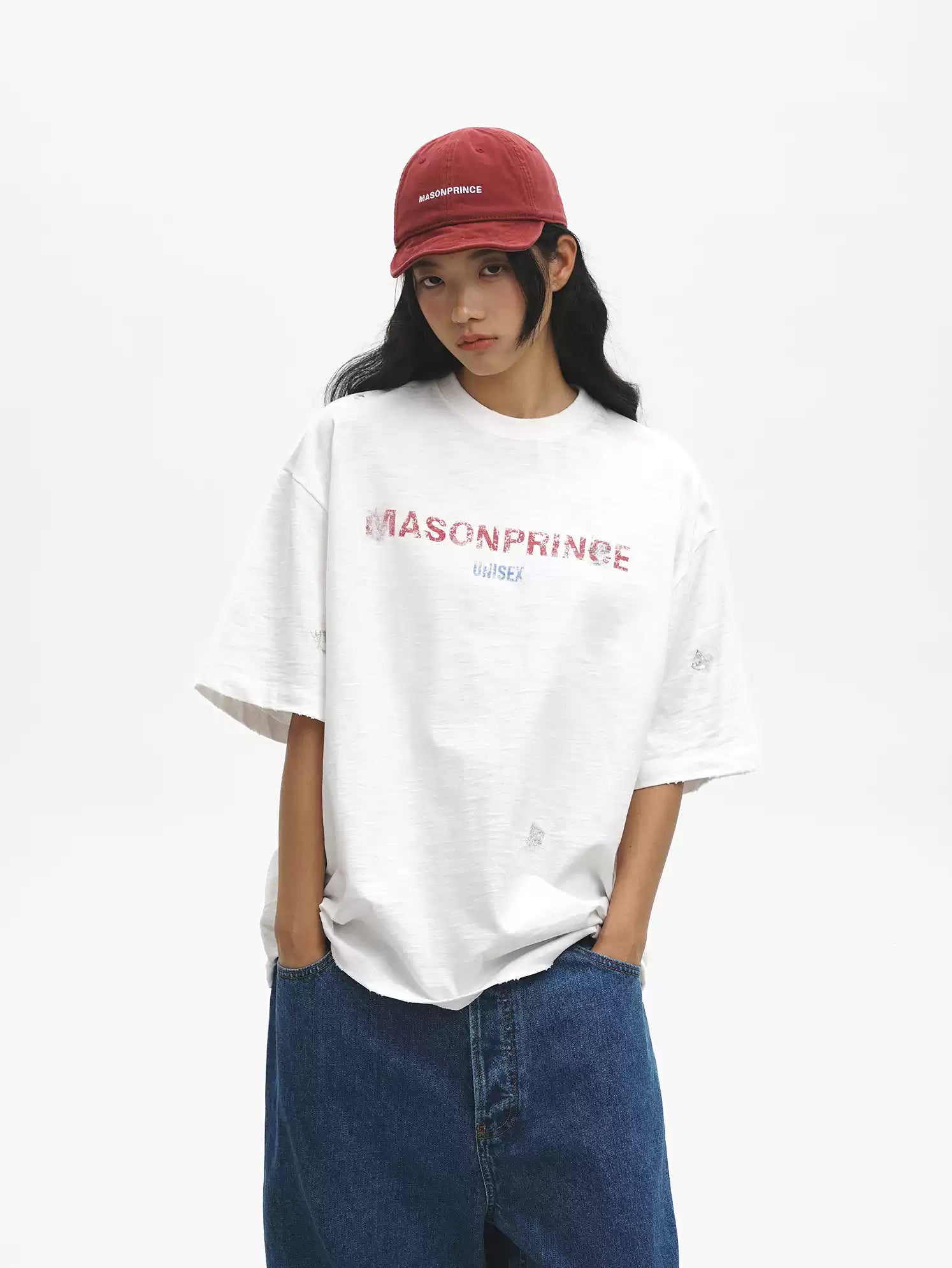 NATURAL BAMBOO DISTRESSED TEE