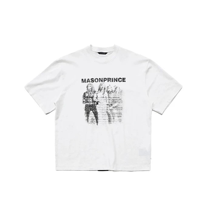 BURNING ROCK TEE WHITE