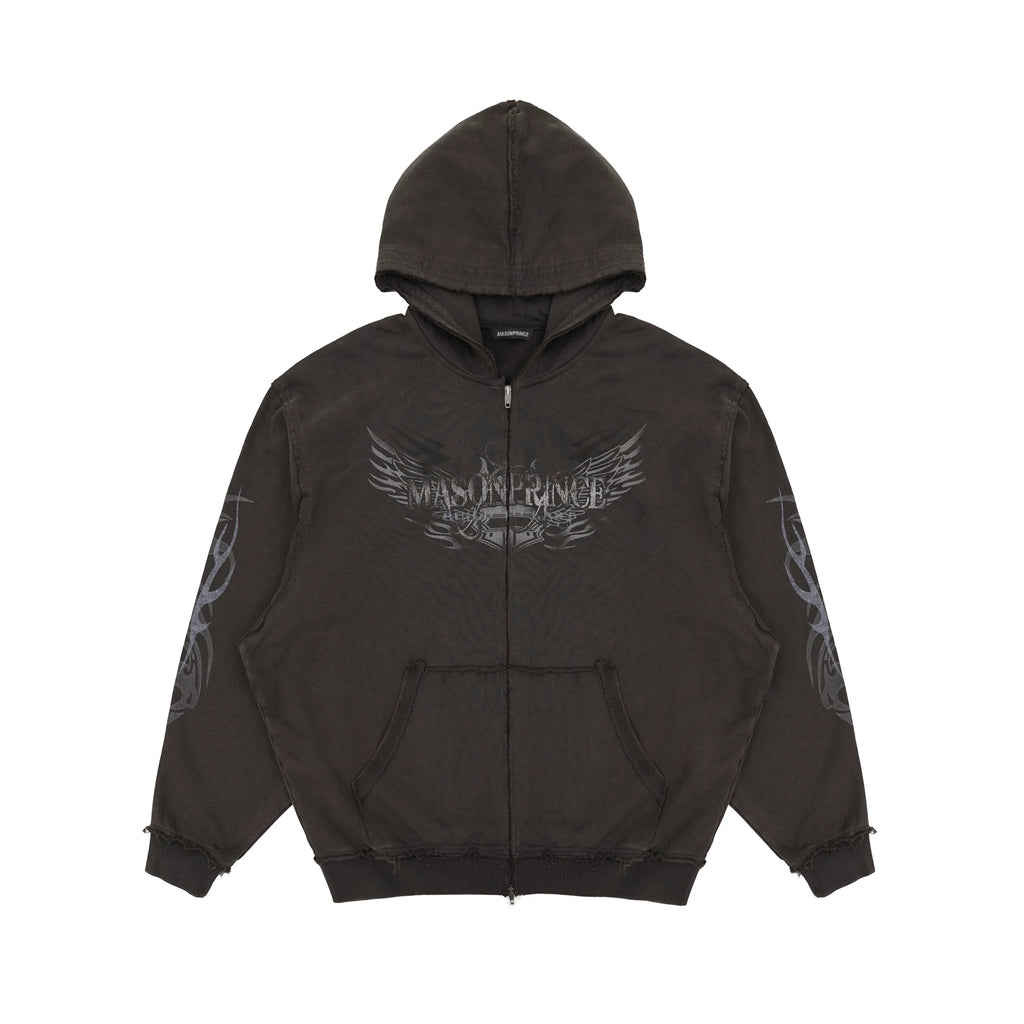 VINTAGE MOTO ZIP HOODIE