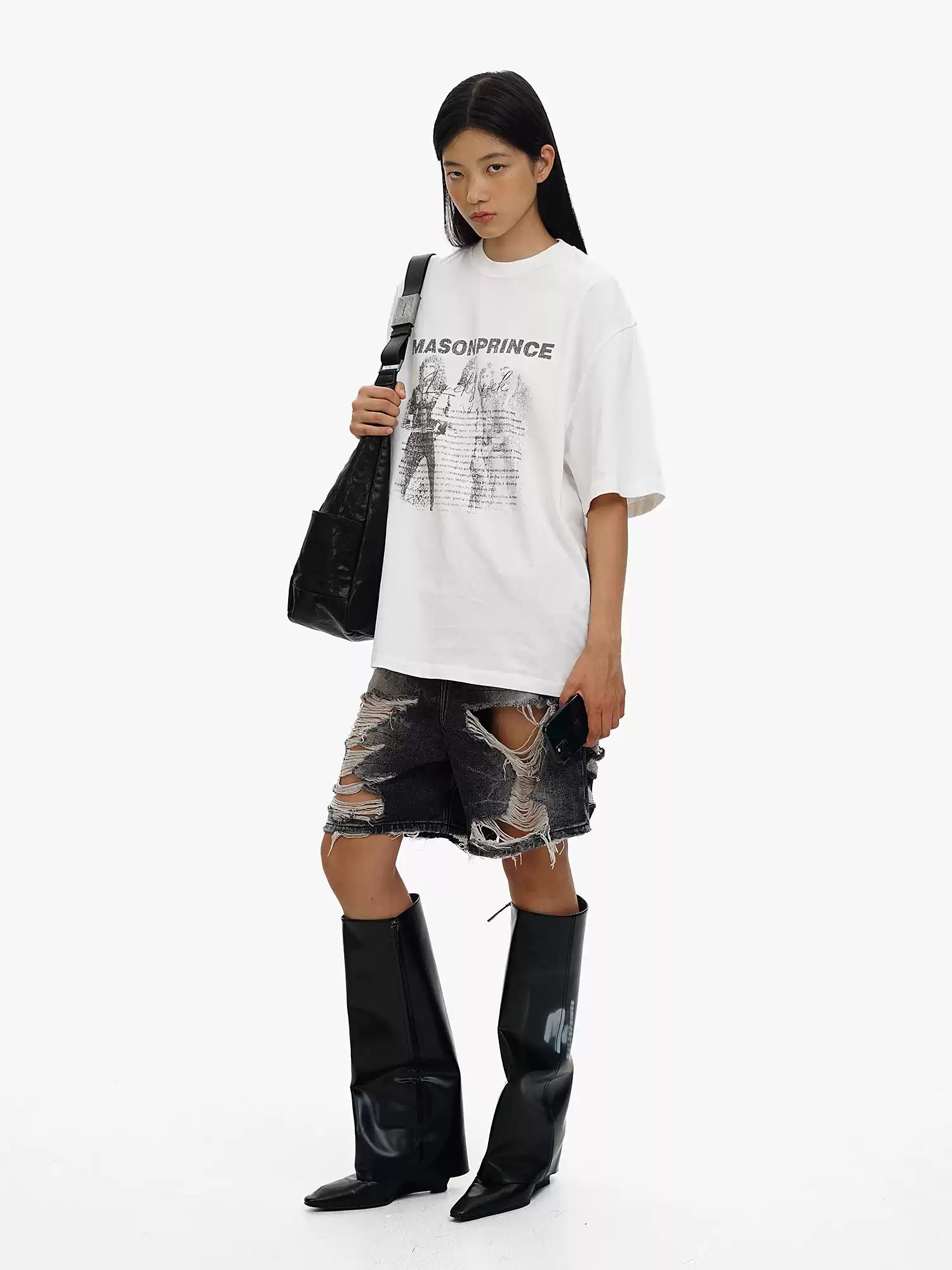 BURNING ROCK TEE WHITE