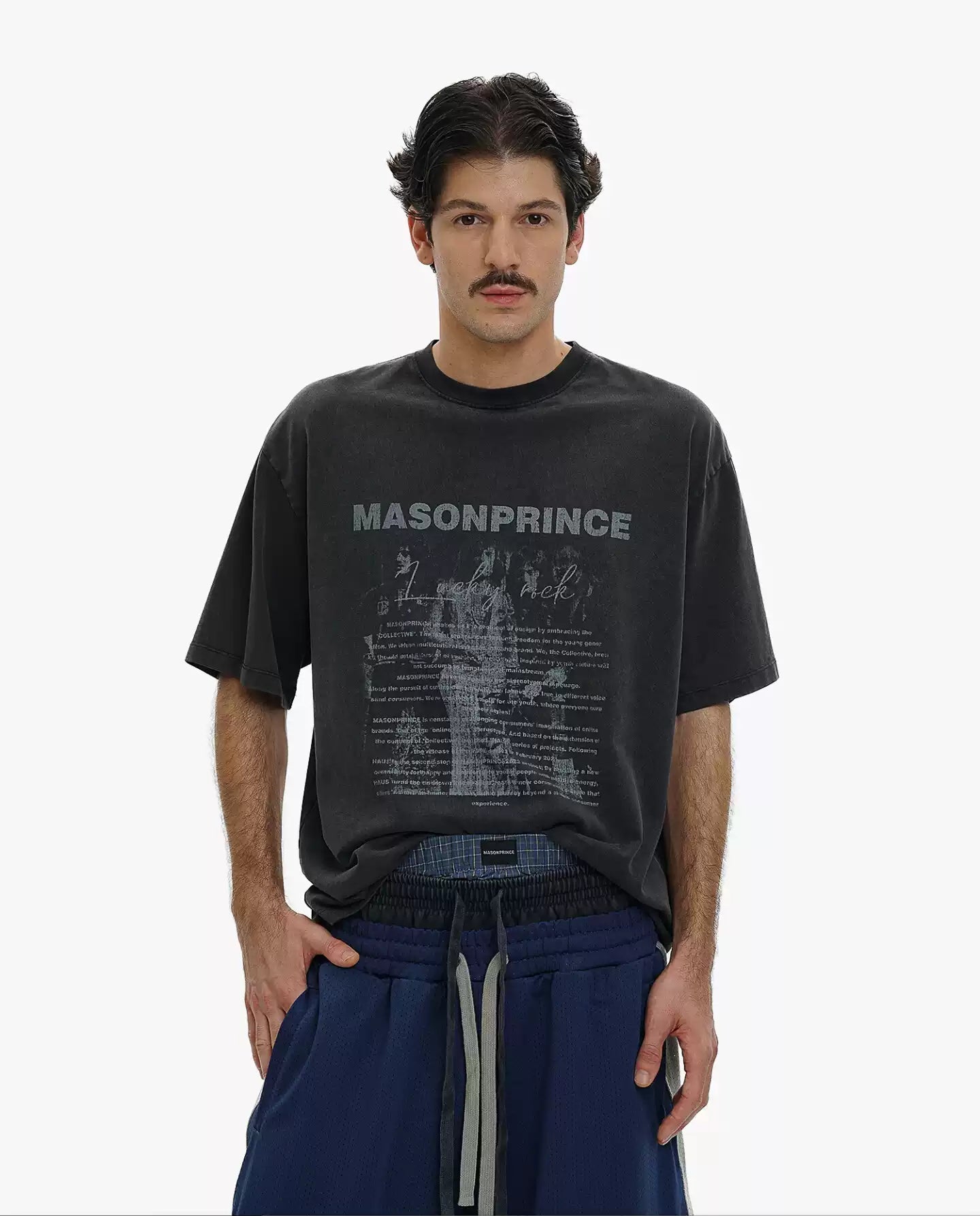 BURNING ROCK TEE BLACK