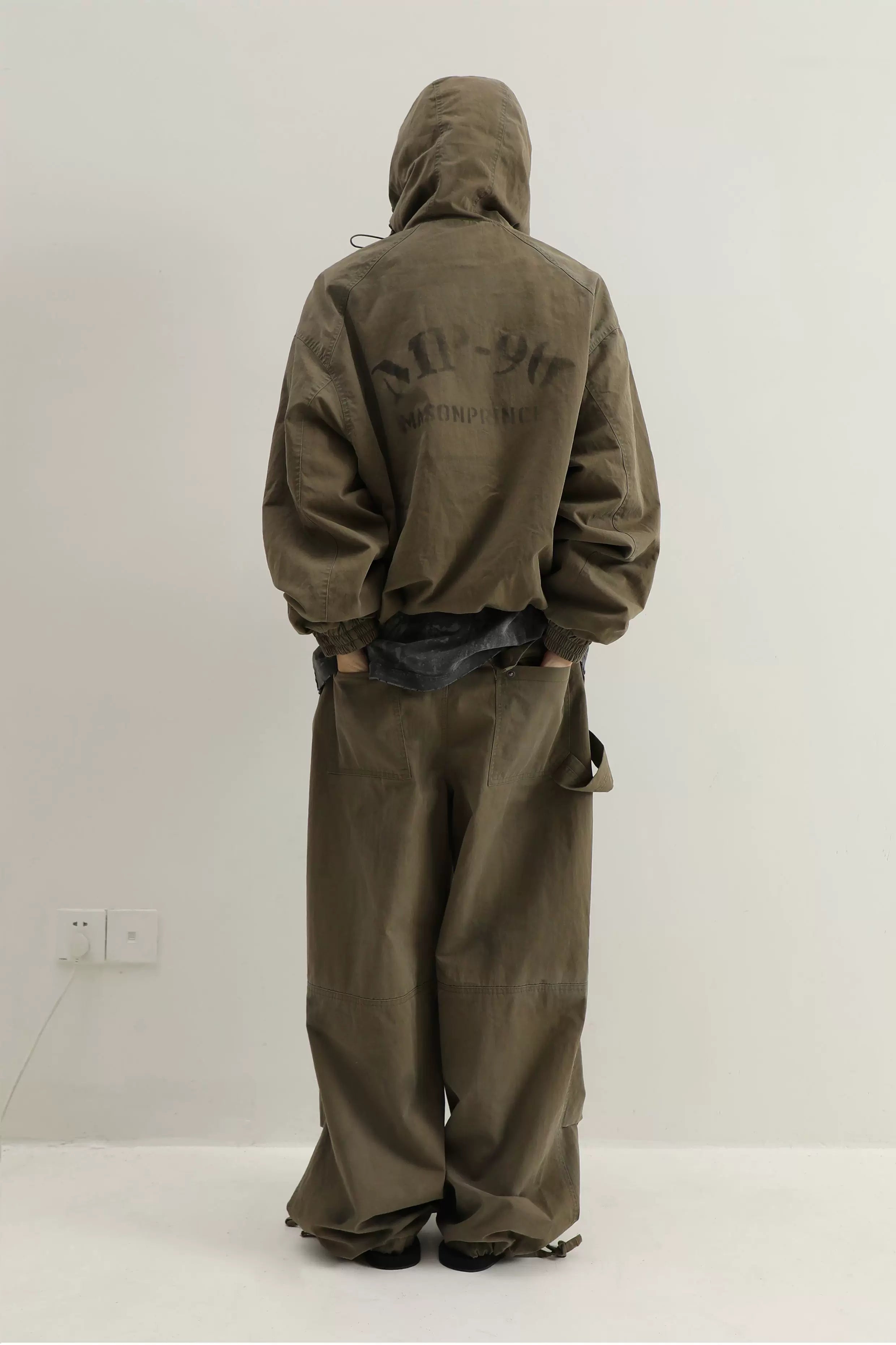 90S MILITARY WIDE-LEG PANTS