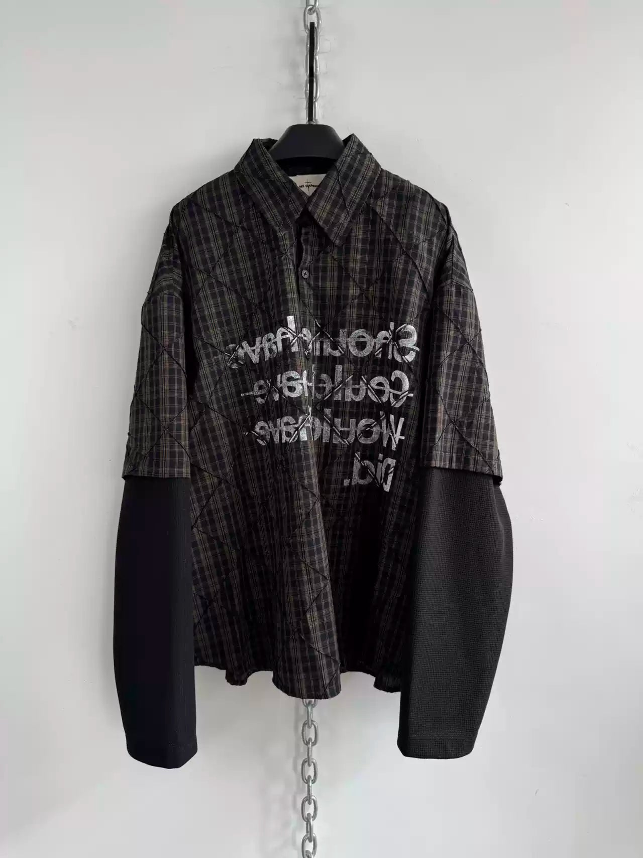 LAYERED PLAID SHIRT
