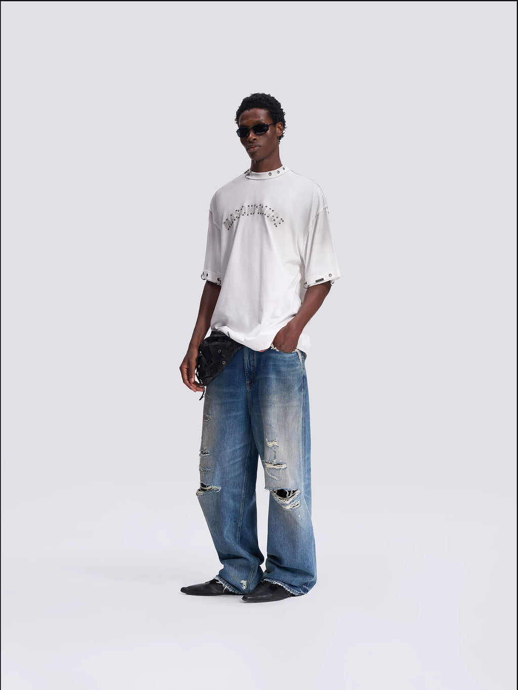 MASONPRINCE STUDDED ARC TEE
