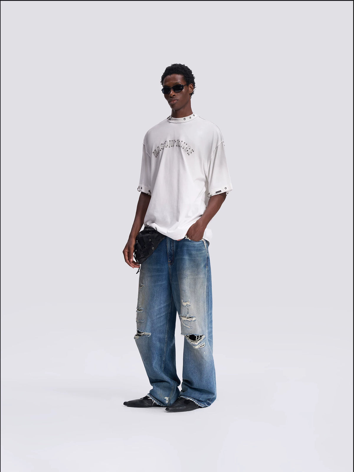 MASONPRINCE STUDDED ARC TEE