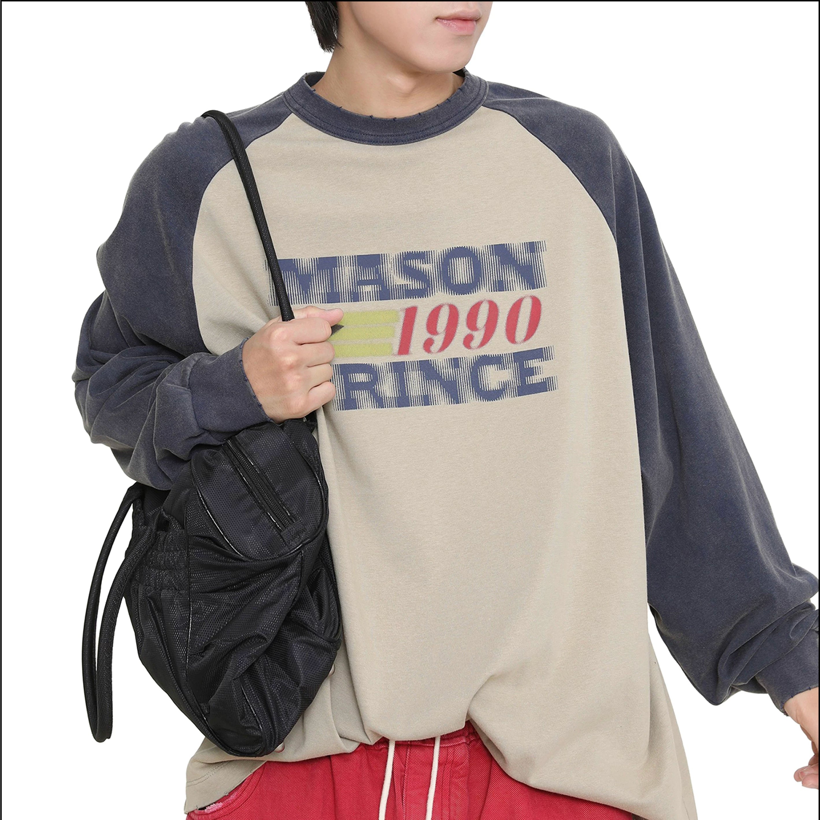 COLOR BLOCK STAR LONG SLEEVE