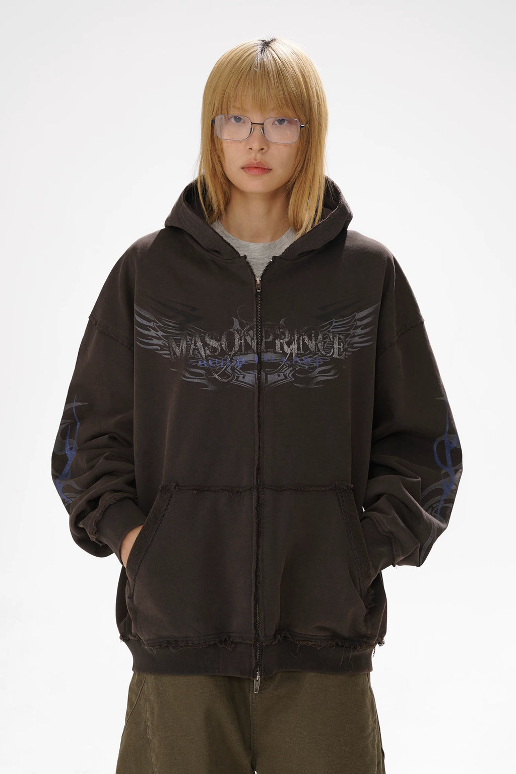 VINTAGE MOTO ZIP HOODIE