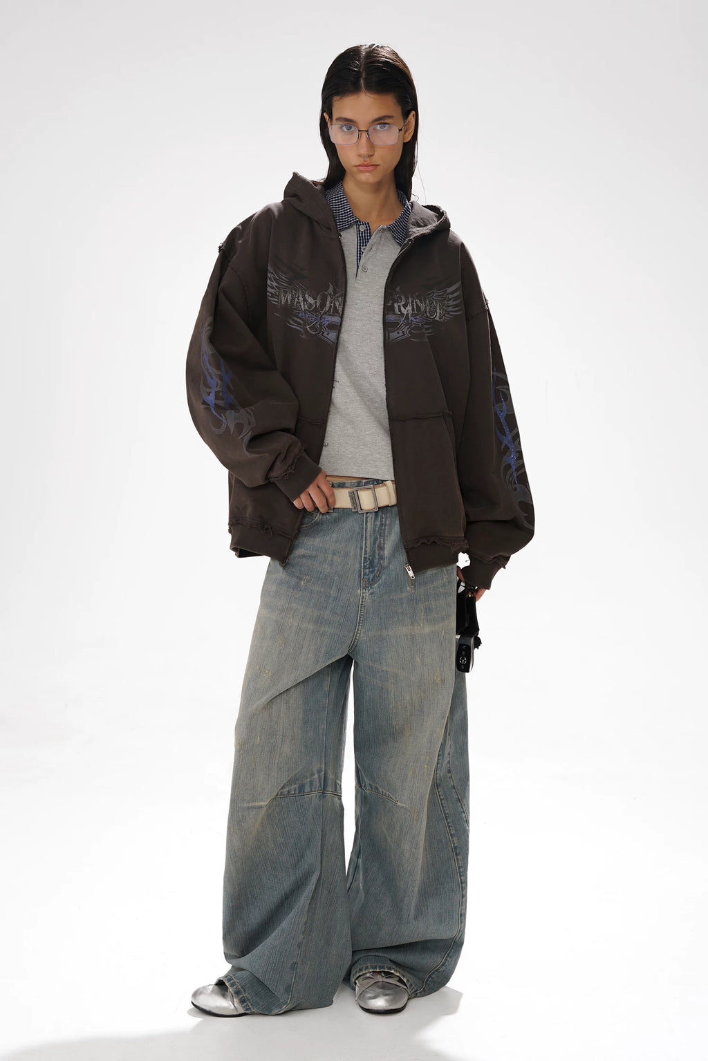 VINTAGE MOTO ZIP HOODIE