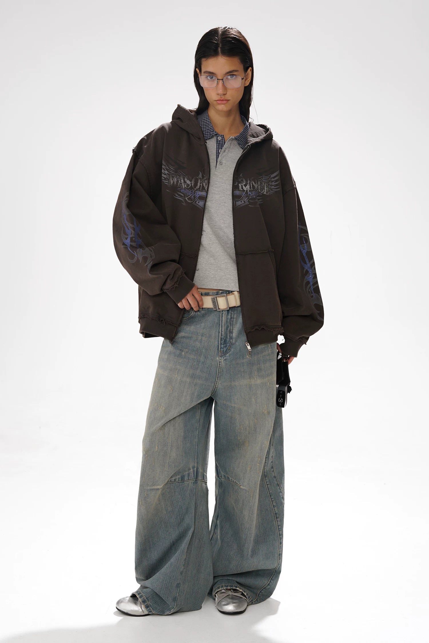 VINTAGE MOTO ZIP HOODIE