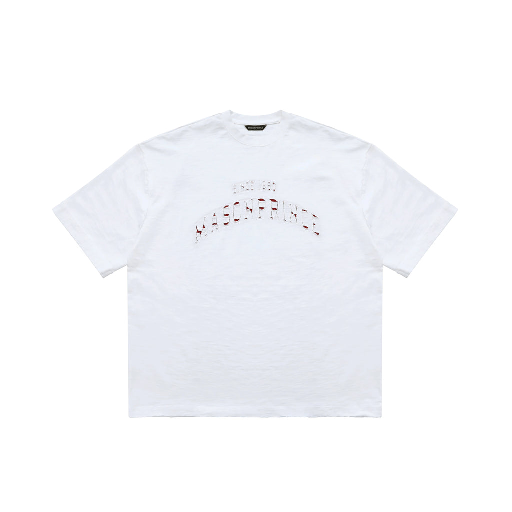 MASONPRINCE DISTRESSED APPLIQUÉ TEE