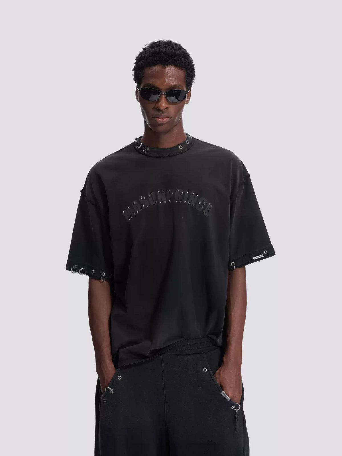 MASONPRINCE STUDDED ARC TEE