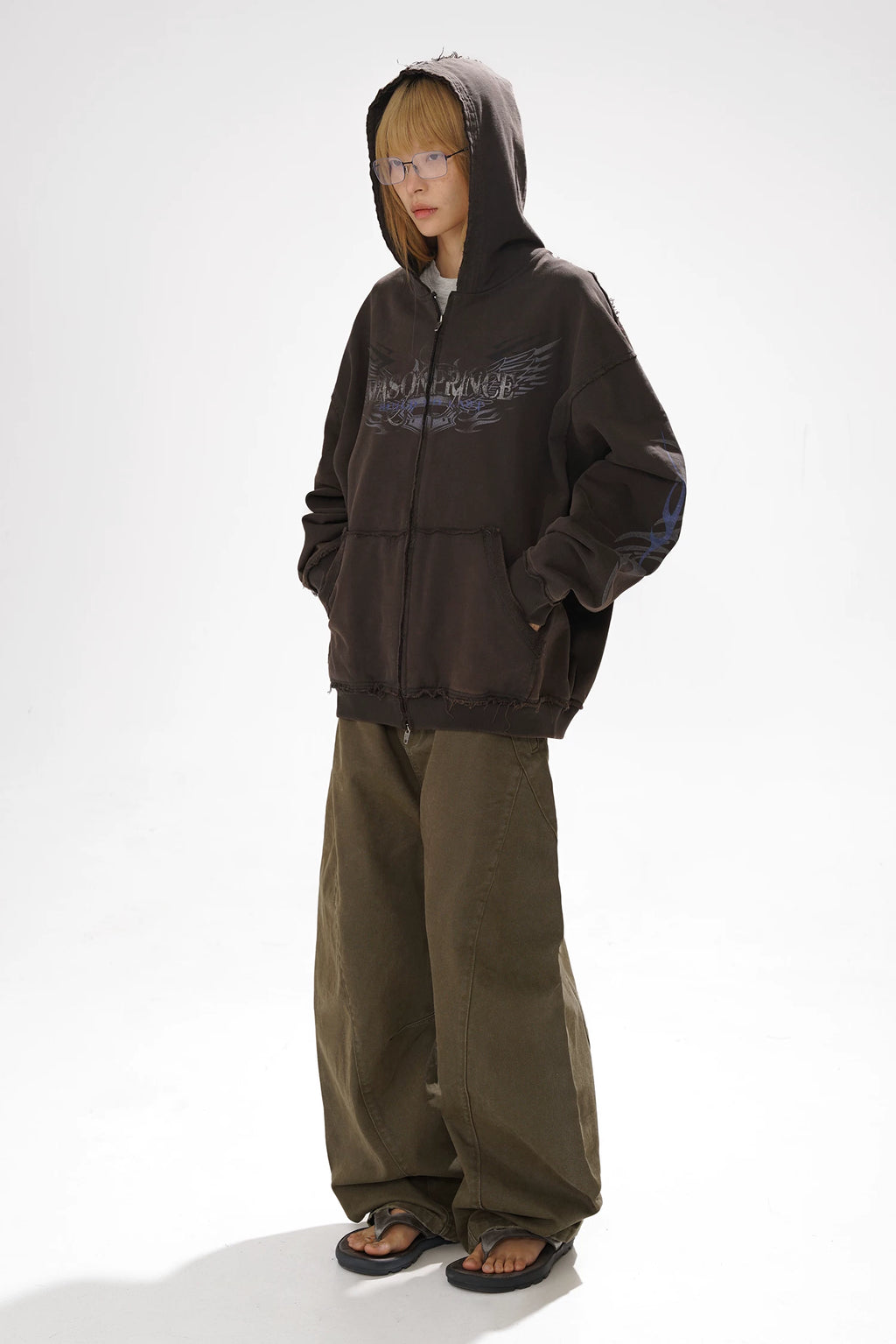 VINTAGE MOTO ZIP HOODIE