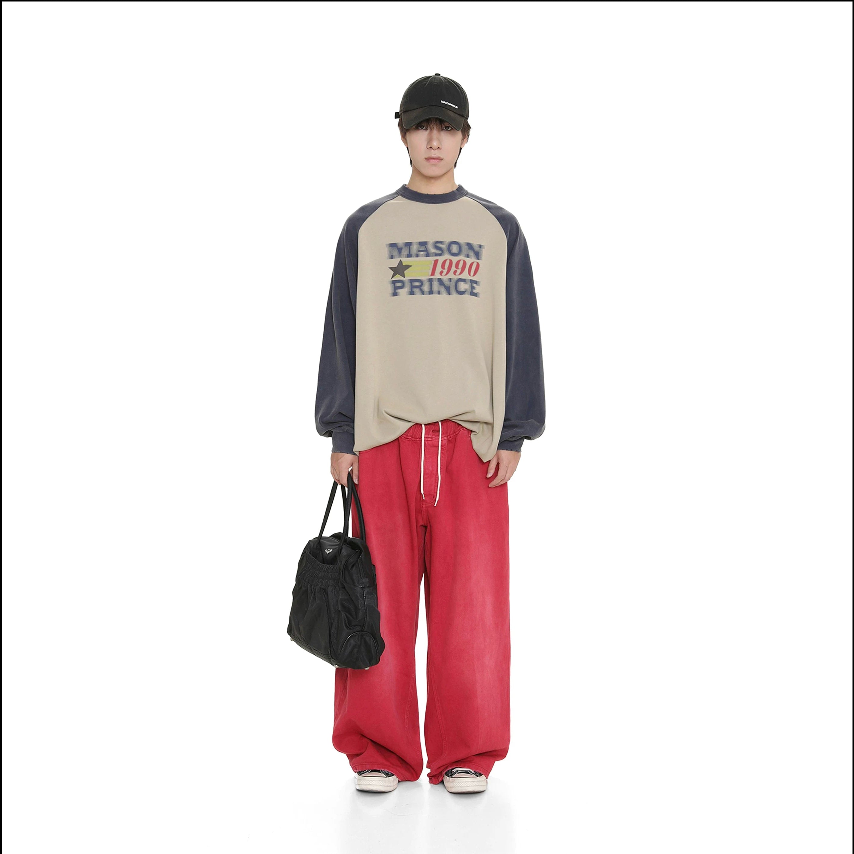COLOR BLOCK STAR LONG SLEEVE