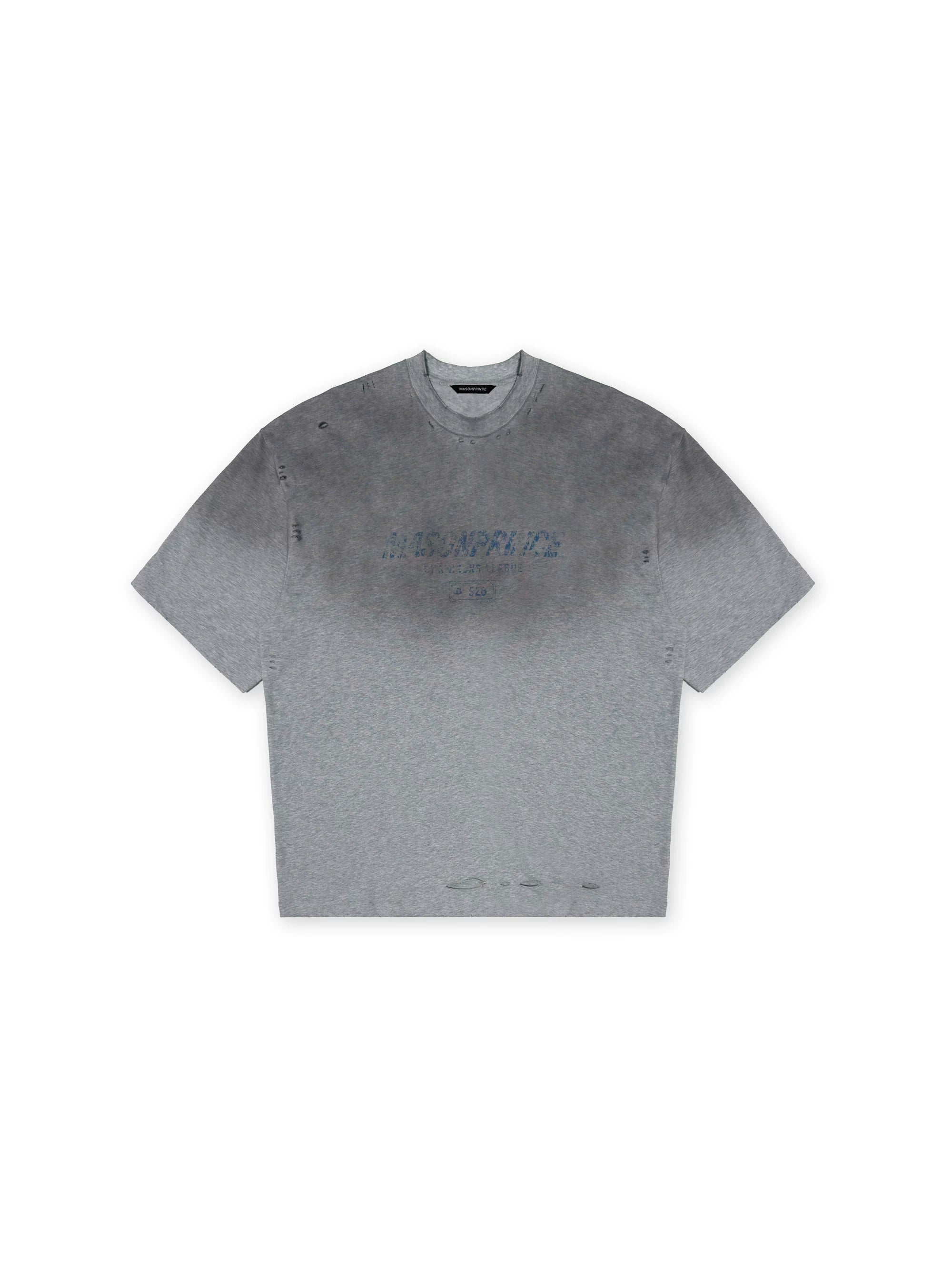 GRADIENT BATTLE-DAMAGED TEE GRAY