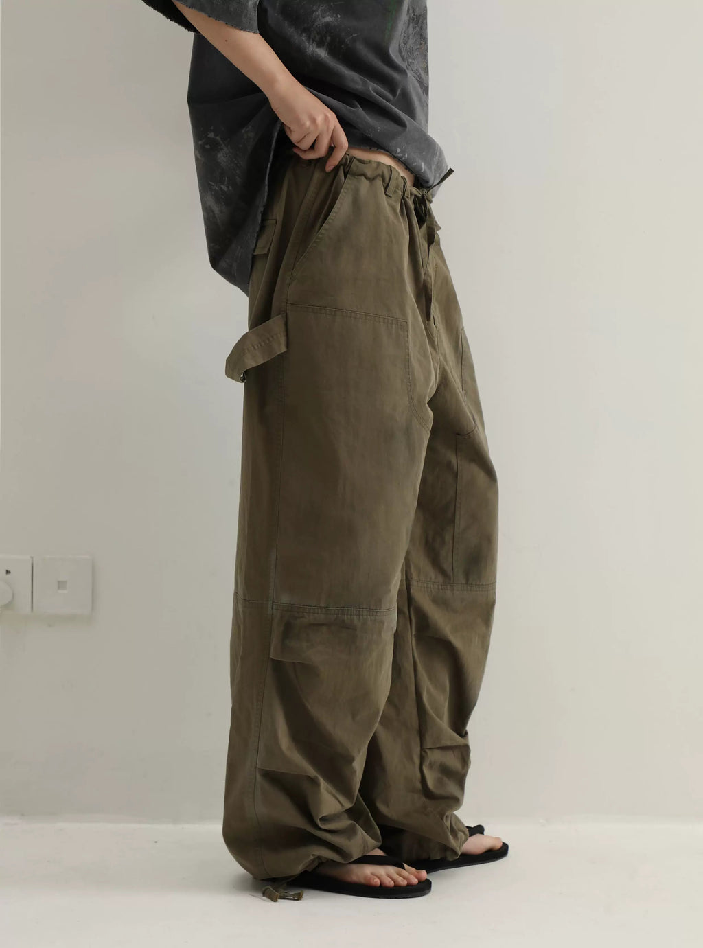 90S MILITARY WIDE-LEG PANTS