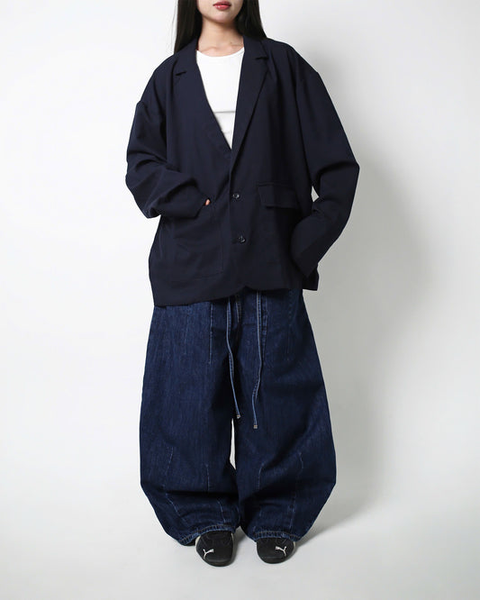 ROOMY PANTS / BLUE