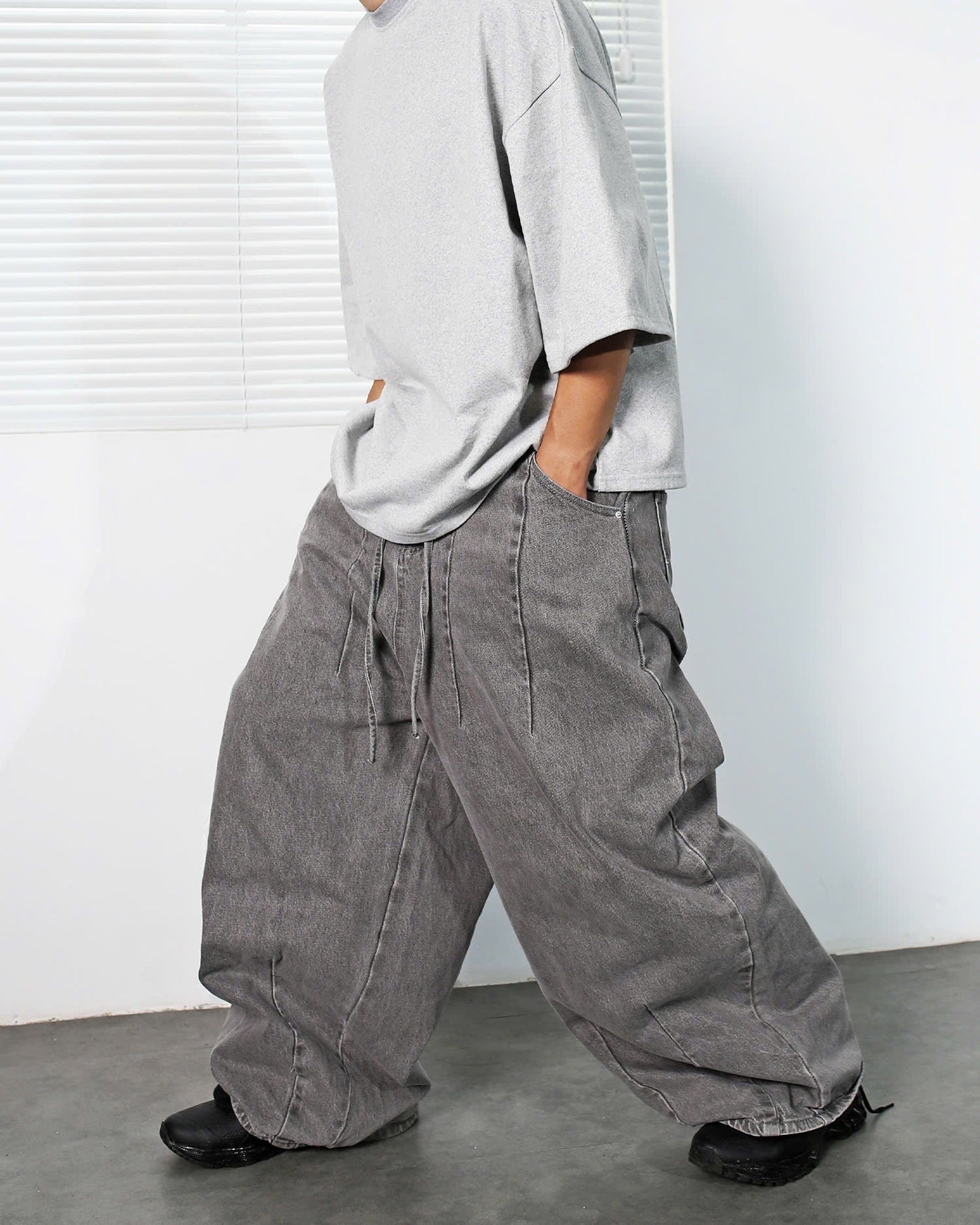 ROOMY PANTS / GRAY