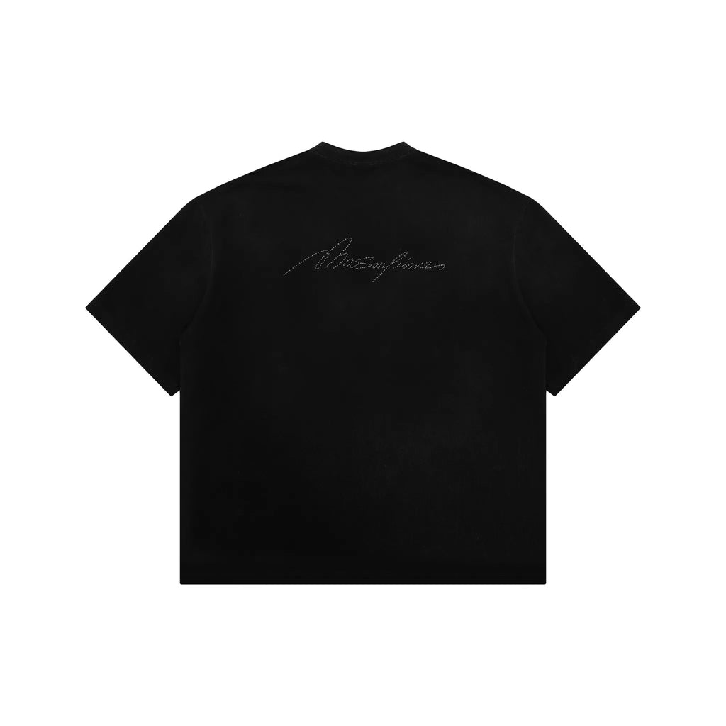 FIREWORKS RHINESTONE DISTRESSED TEE