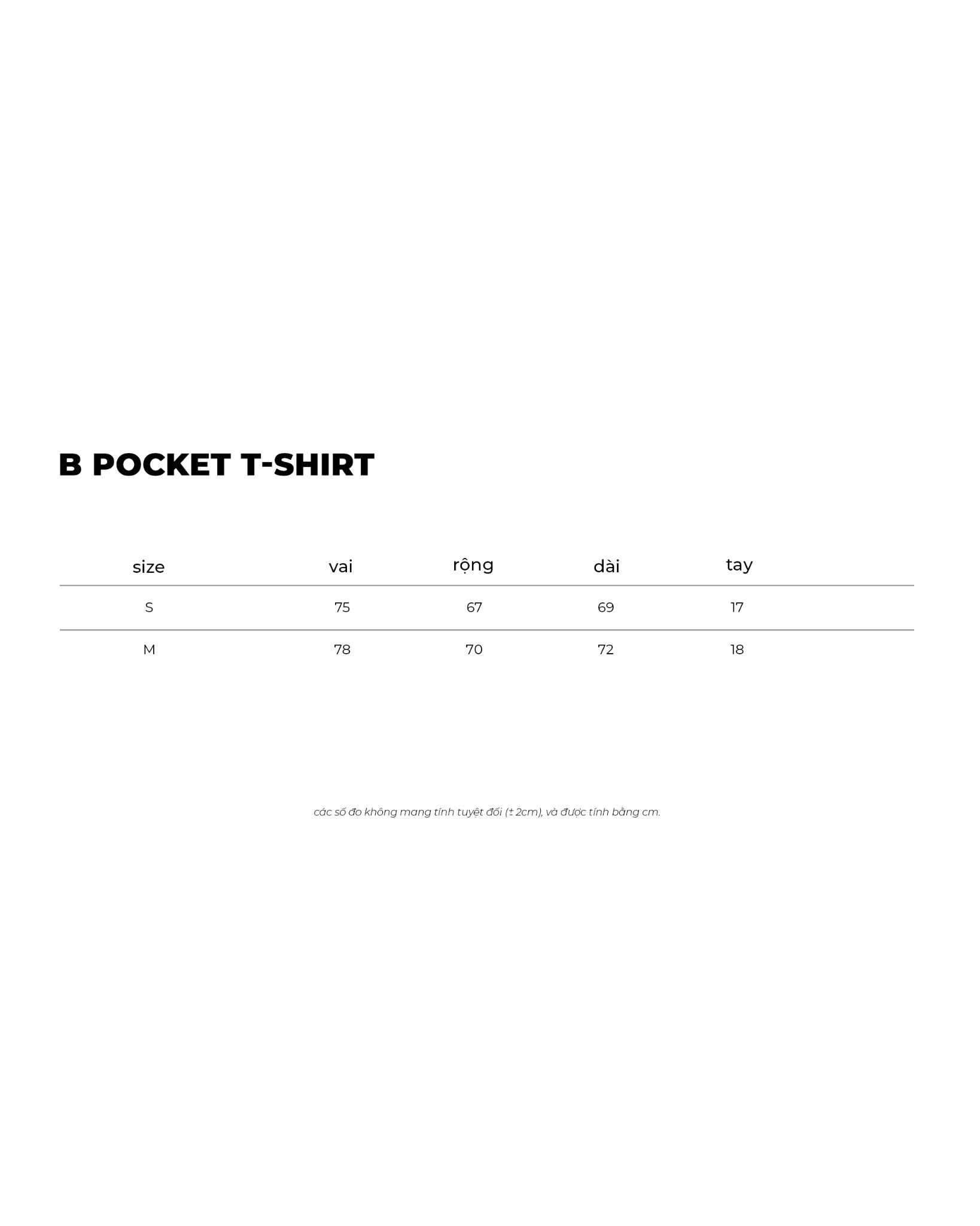 B POCKET T-SHIRT / BLACK