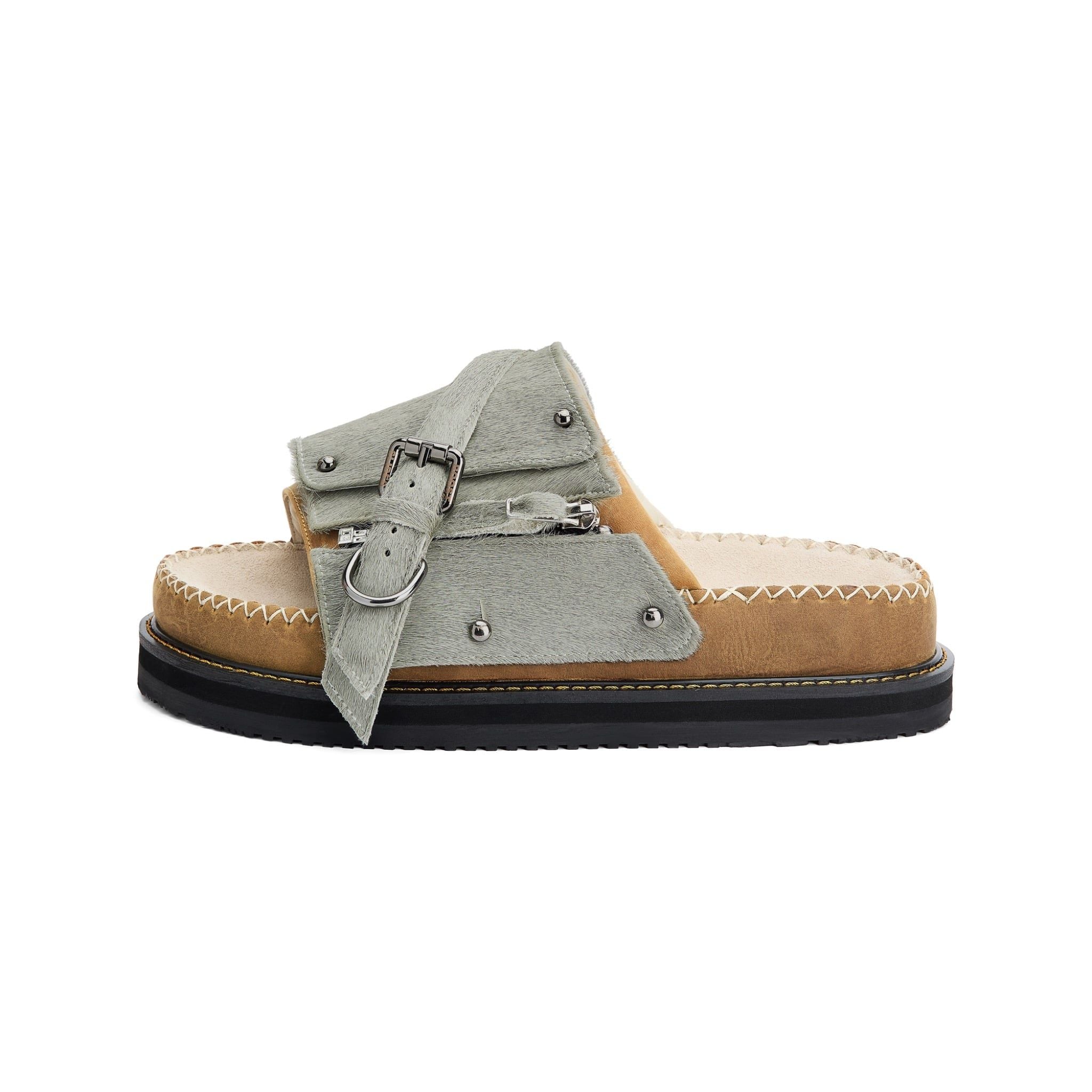 ‏‏‏‏‏‏LEATHER LAYER - GRAYISH BLUE