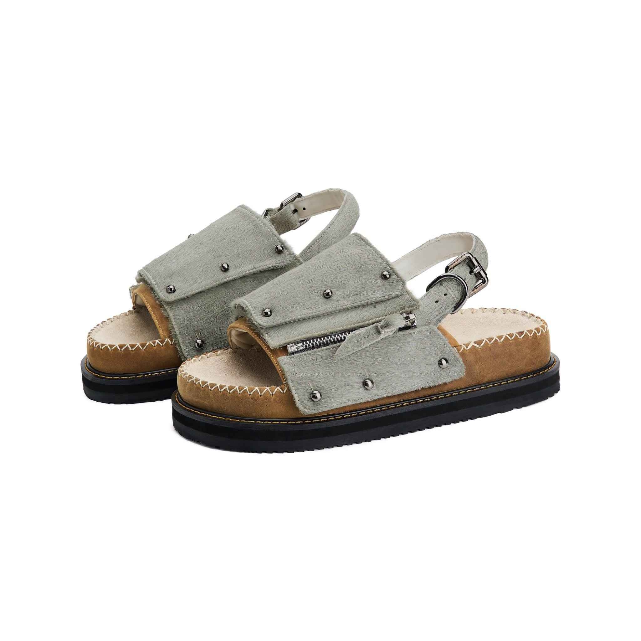 ‏‏‏‏‏‏LEATHER LAYER - GRAYISH BLUE