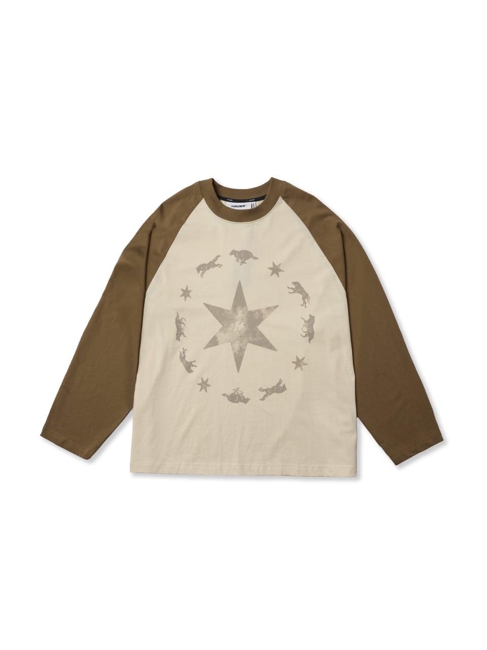 WOLFPACK RAGLAN - BROWN