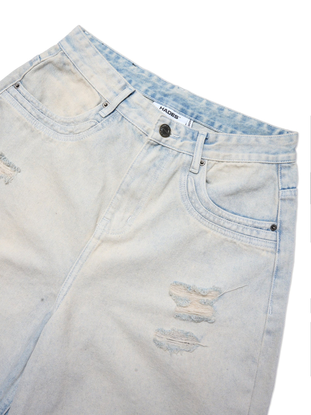 TRIO STAR WASH JEAN SHORTS