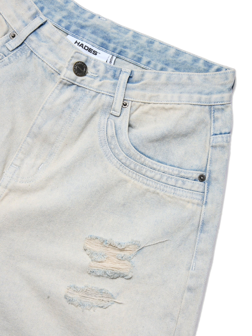 TRIO STAR WASH JEAN SHORTS